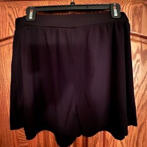 Boohoo Elegant Black Ribbed Women's Shorts